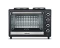 Mellerware Mini Oven With Solid Hot Plates Steel Black 30L 3250W "Horizon 30"