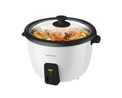Mellerware Rice Cooker With Glass Lid Plastic White 600Ml 300W "Rice Master"
