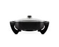 Mellerware Frying Pan Electric With Glass Lid Aluminium Black 30x30x7.5cm 1500W "Odiseo"