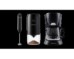 Mellerware Pack 3 Piece Milk Frother + Coffee Grinder + Coffee Maker Drip Filter "Coffee Pack" 